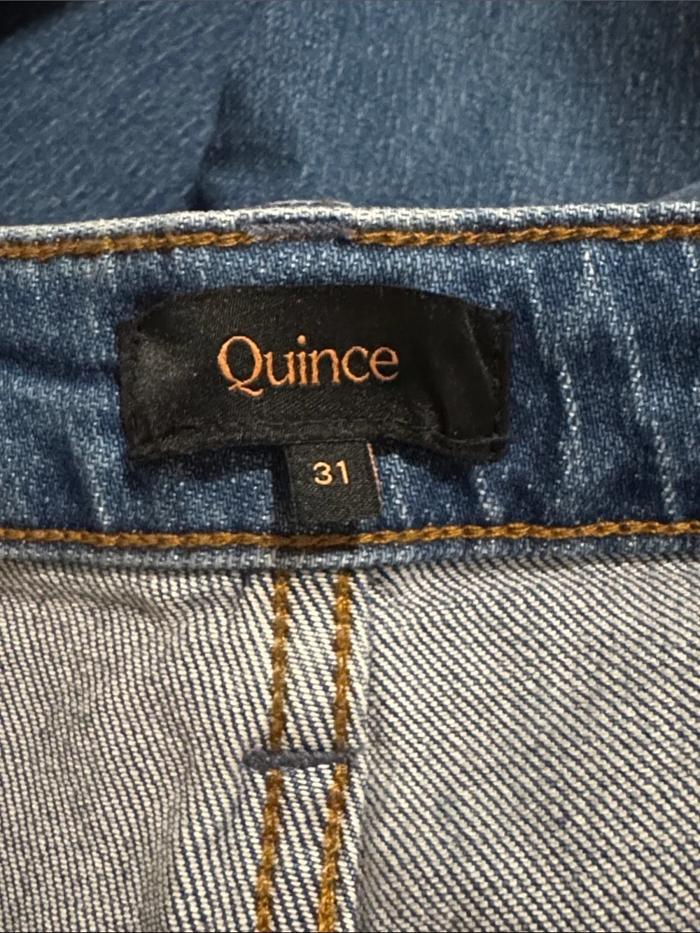 Quince Bella Stretch Barrel Jeans Atlantic Blue Stretch Organic Cotton 2025-31 - Picture 7 of 9